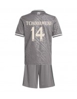 Real Madrid Aurelien Tchouameni #14 Alternativní dres pro děti 2024-25 Krátký Rukáv (+ trenýrky)